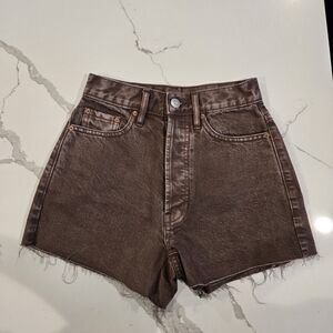 Pac Sun Brown Denim Women's Jeans Shorts